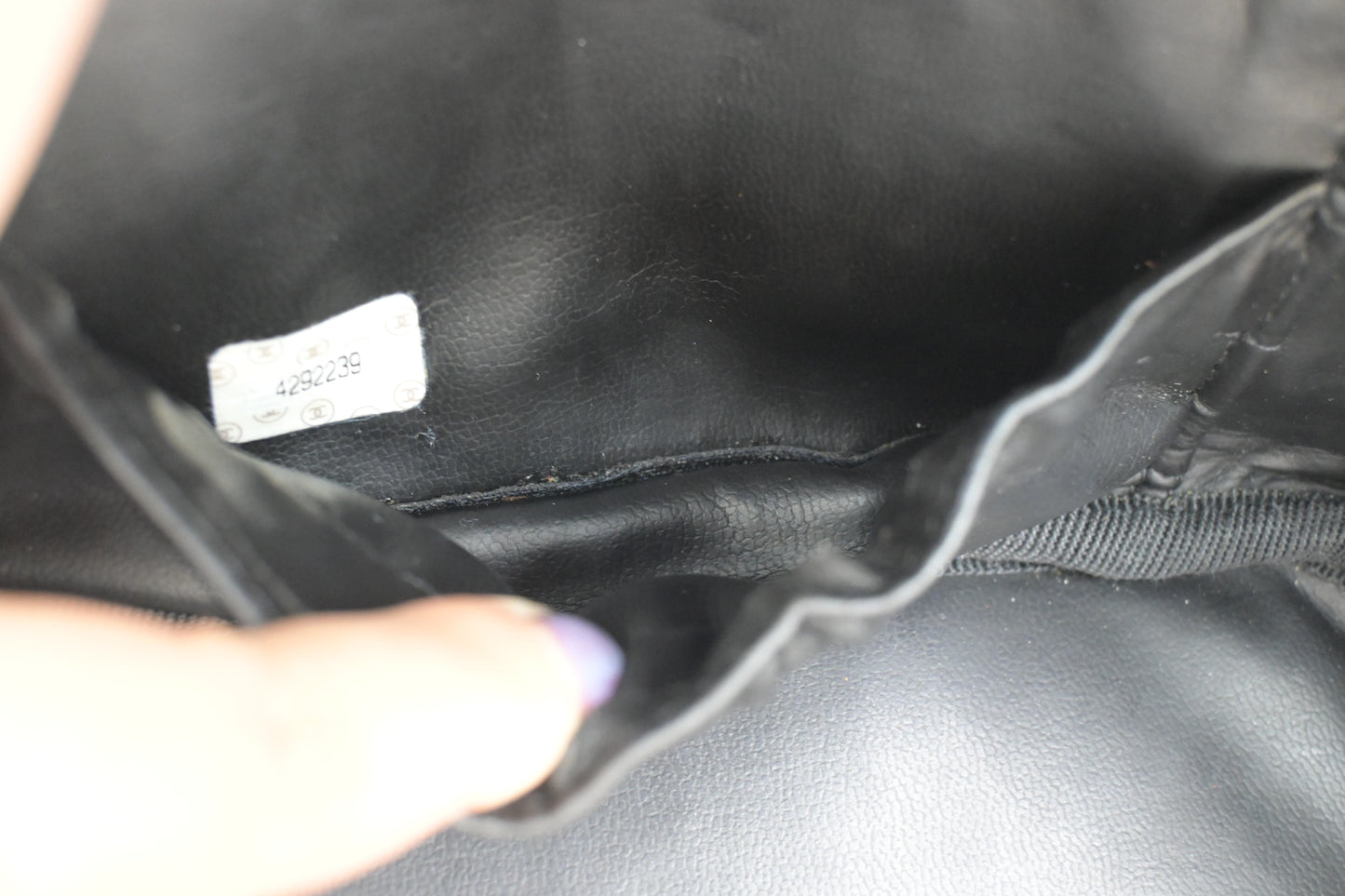 Chanel Vanity Pouch in Black Leather