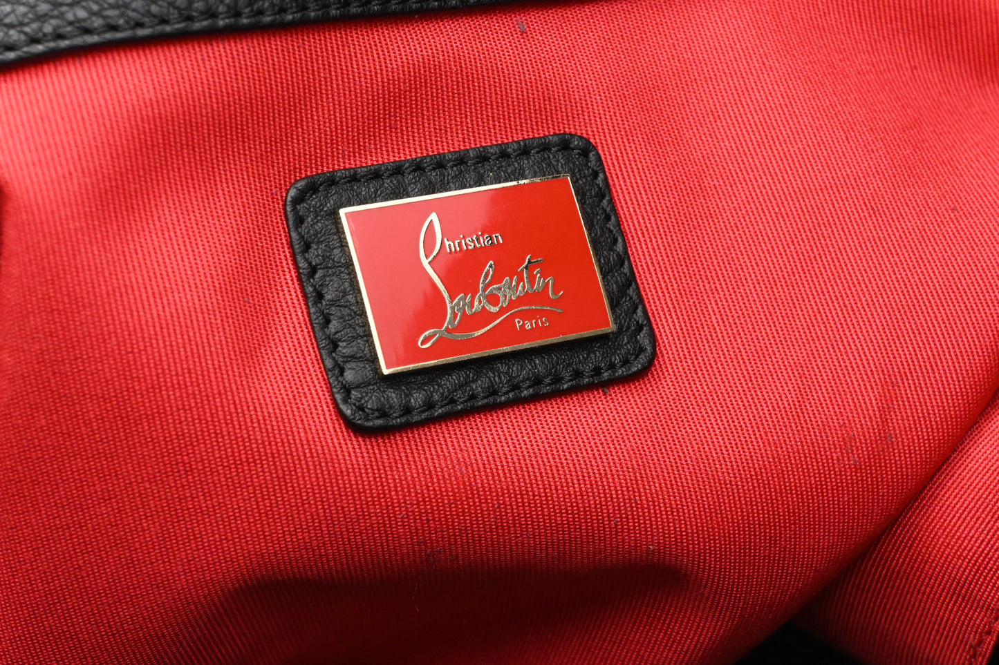 Louboutin Tote in Black Studded Leather