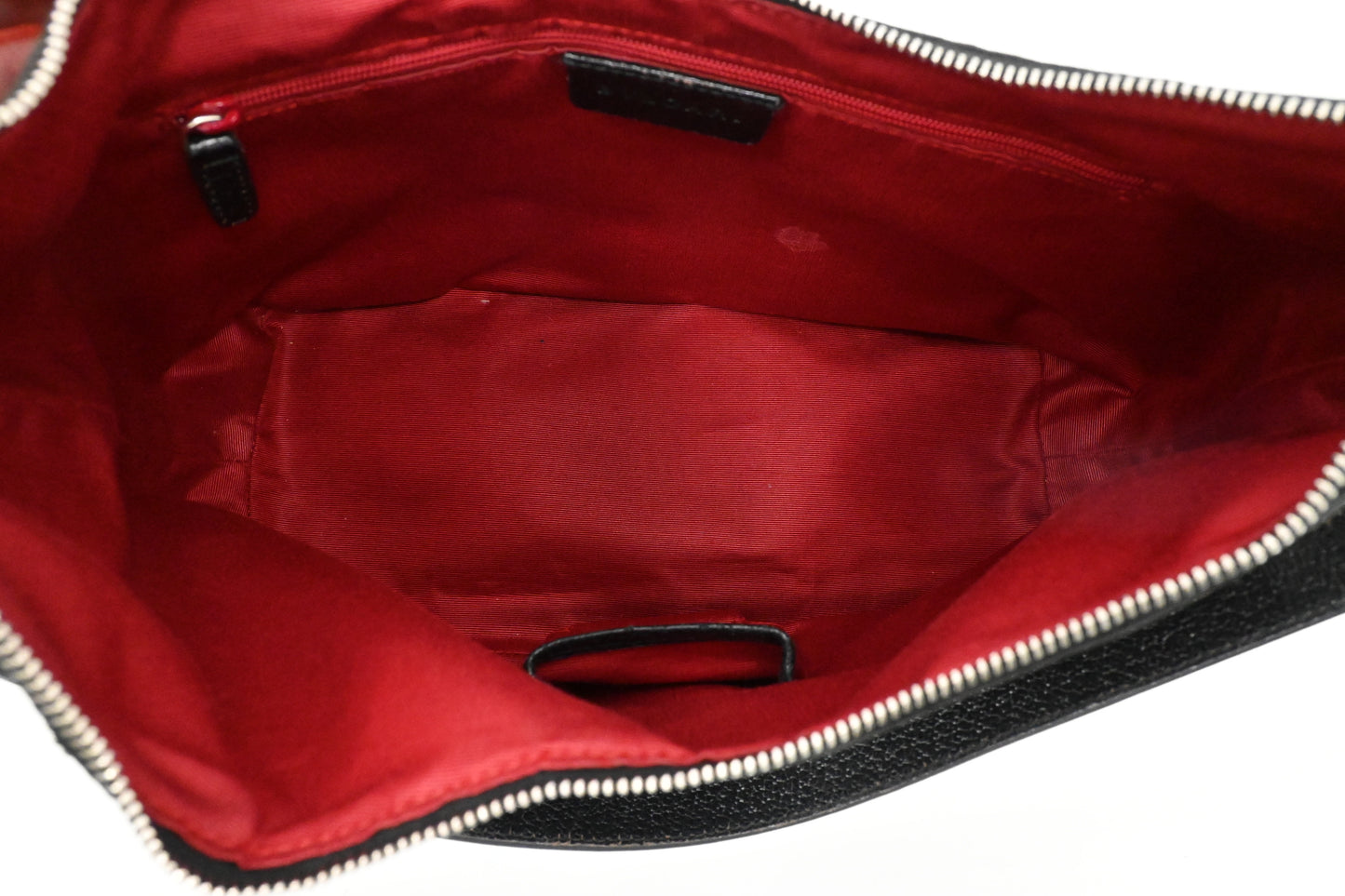 Bvlgari Shoulder Hobo Bag in Black Canvas