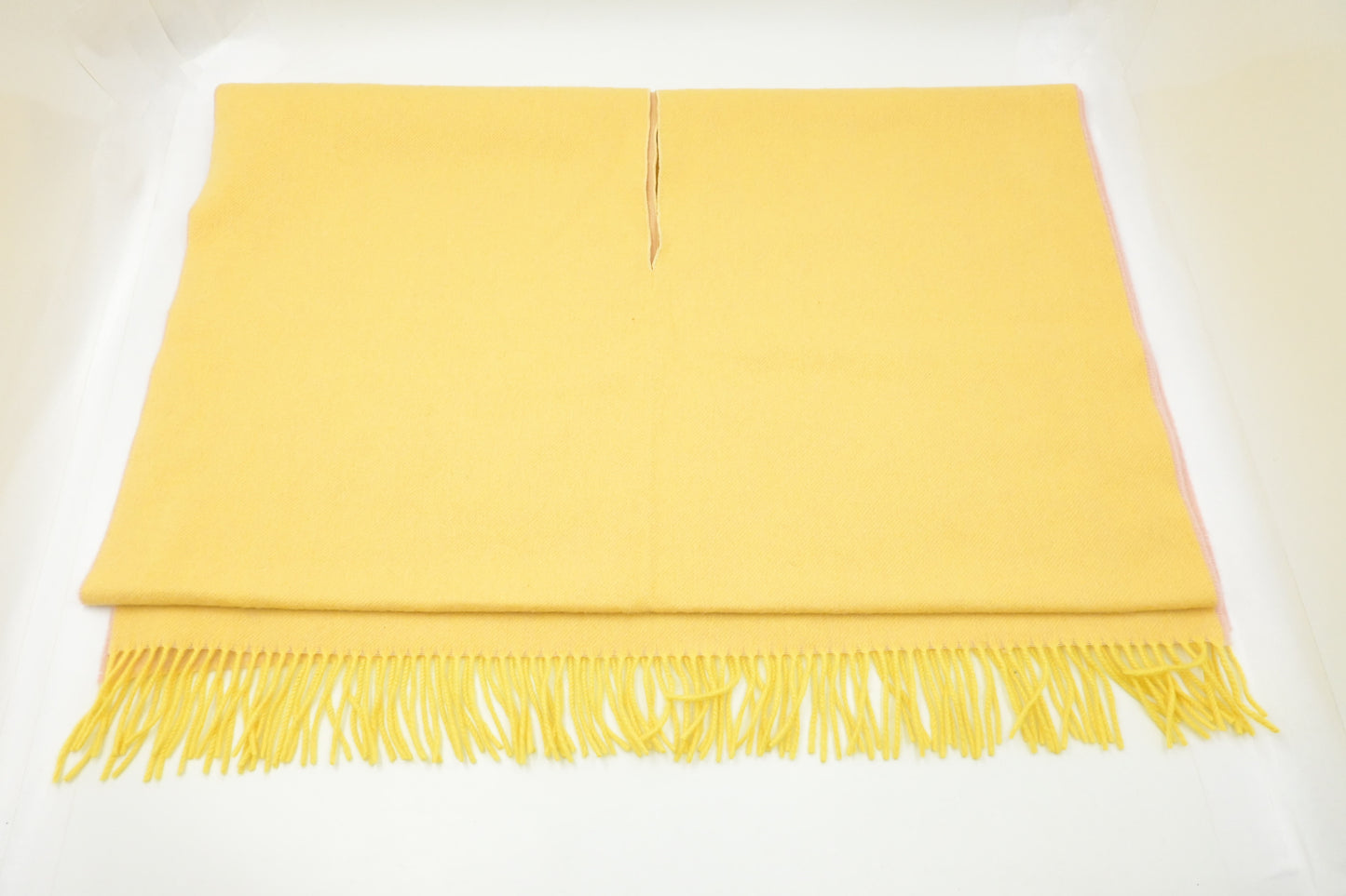 Chanel Scarf in Yellow and Pink Cashmere