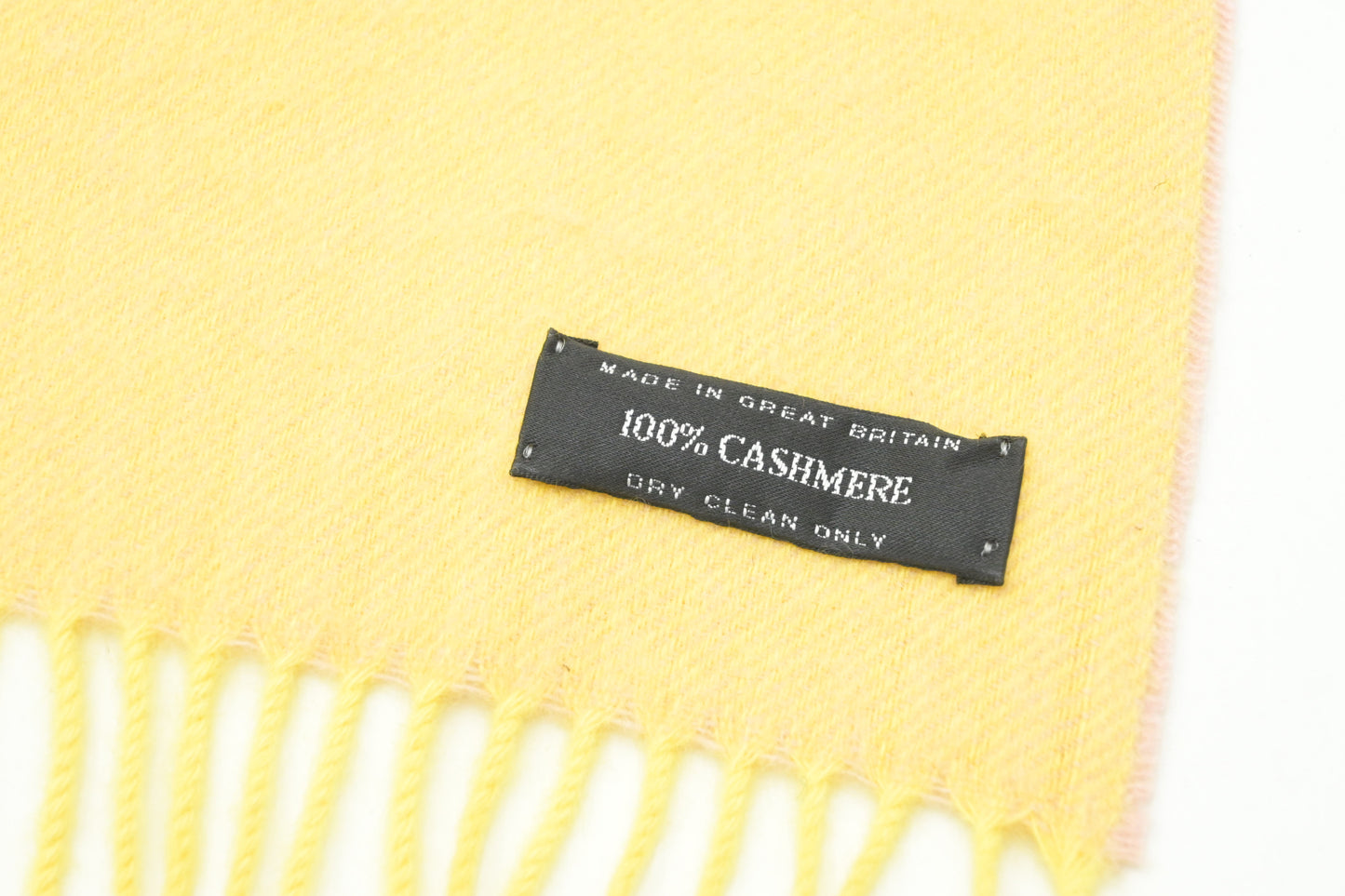 Chanel Scarf in Yellow and Pink Cashmere