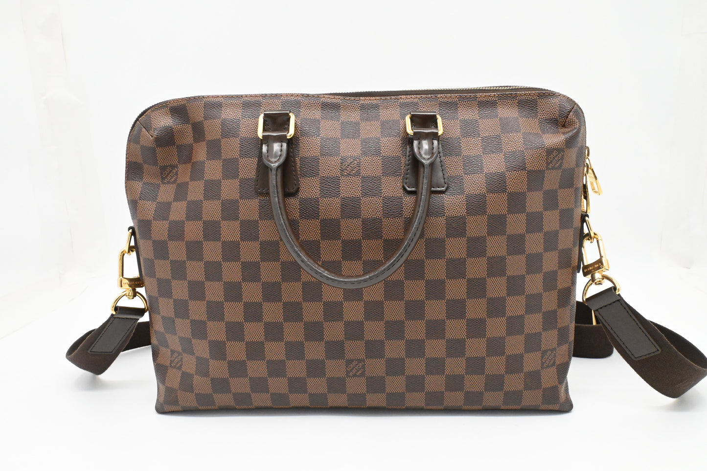 Louis Vuitton Porte Document Jour in Damier Ebene Canvas