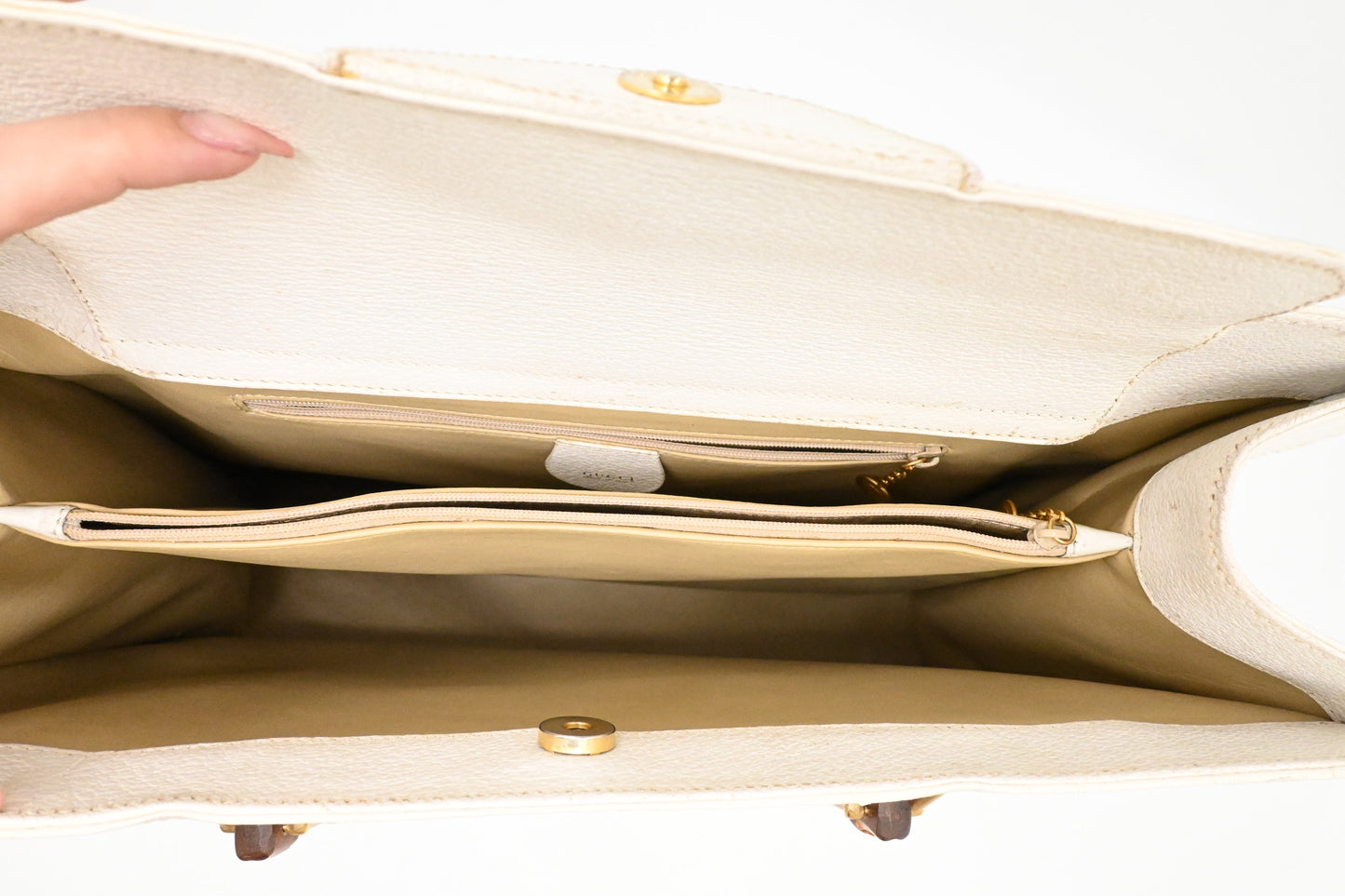 Gucci Large Diana in White Leather