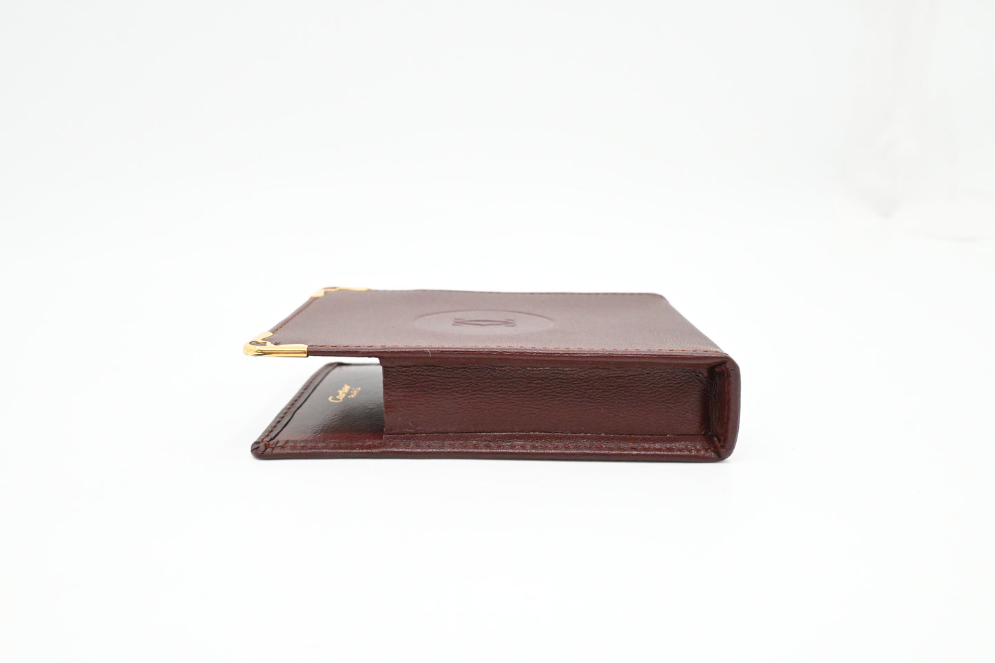 Cartier Cigarette Case in Burgundy Leather