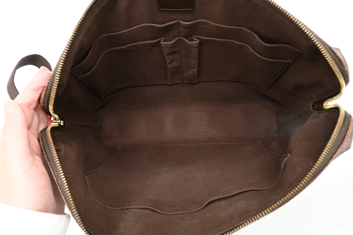 Louis Vuitton Porte Document Jour in Damier Ebene Canvas