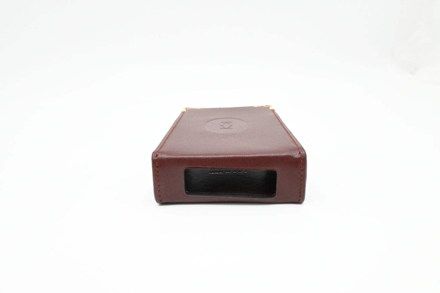 Cartier Cigarette Case in Burgundy Leather