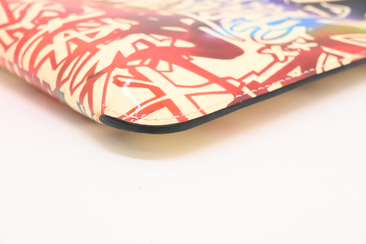 Louboutin Loubiclutch on Chain in Graffiti Leather