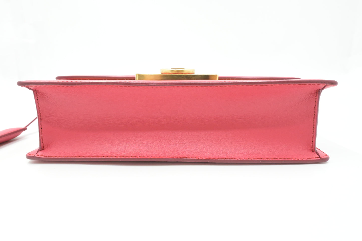 Ferragamo Shoulder Bag in Raffia and Red Leather