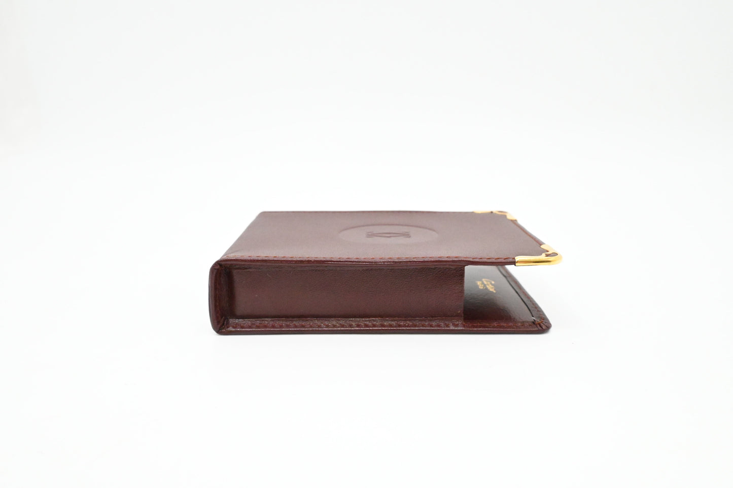 Cartier Cigarette Case in Burgundy Leather