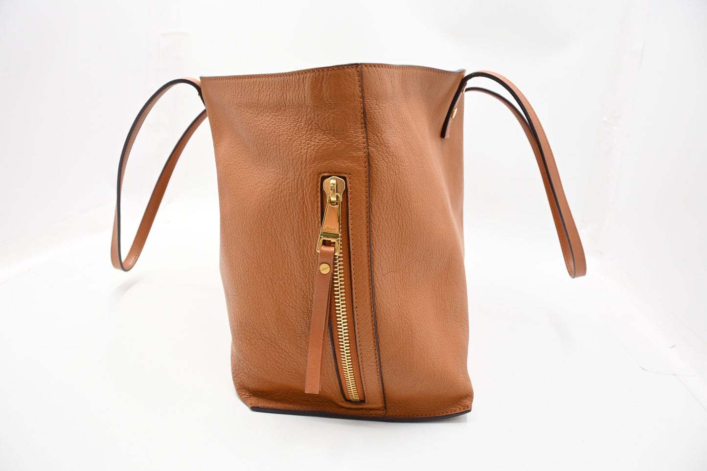Chloe Dylan Tote in Tan Brown Leather