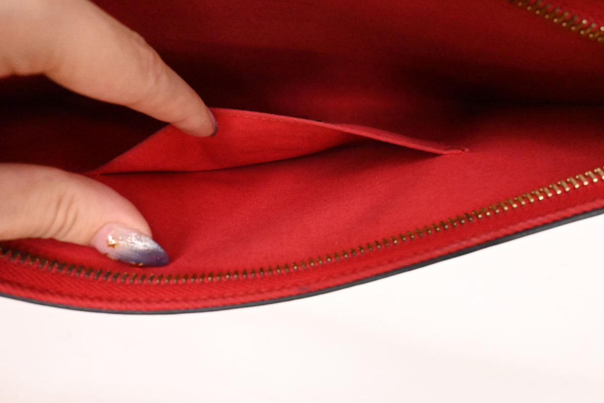 Louboutin Loubiclutch on Chain in Graffiti Leather