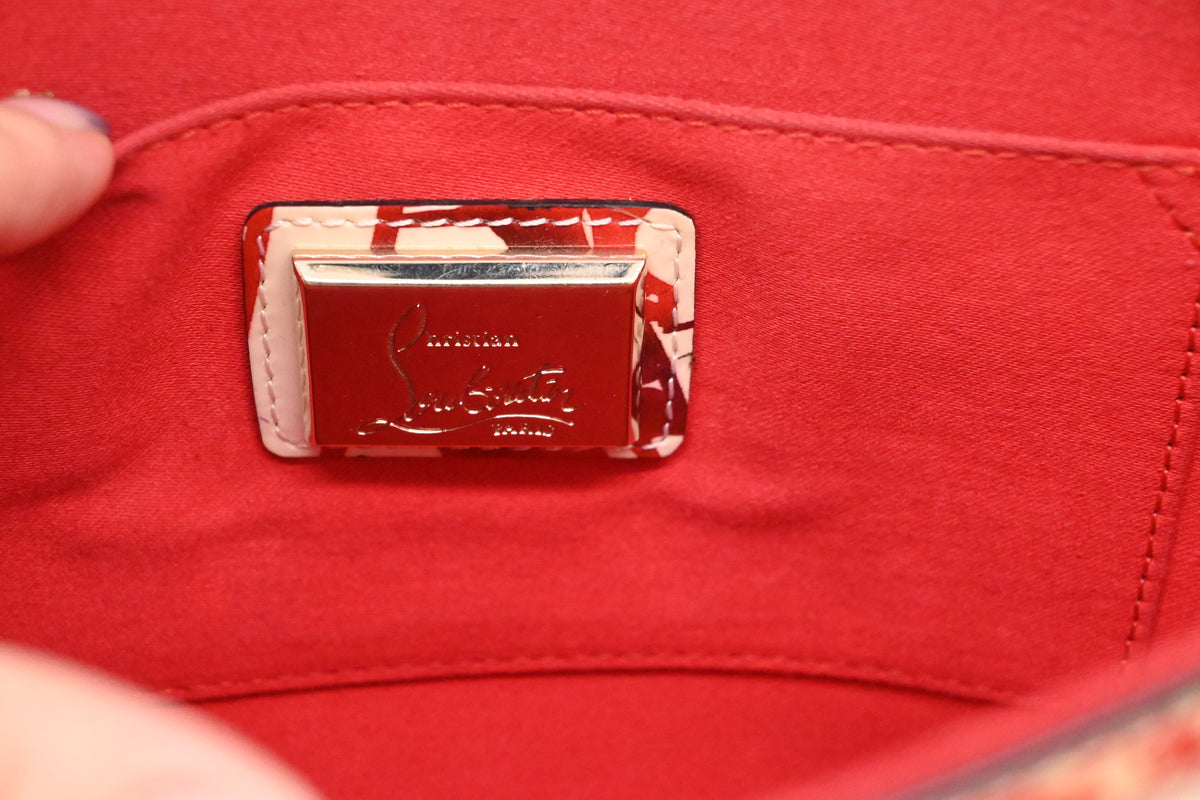 Louboutin Loubiclutch on Chain in Graffiti Leather