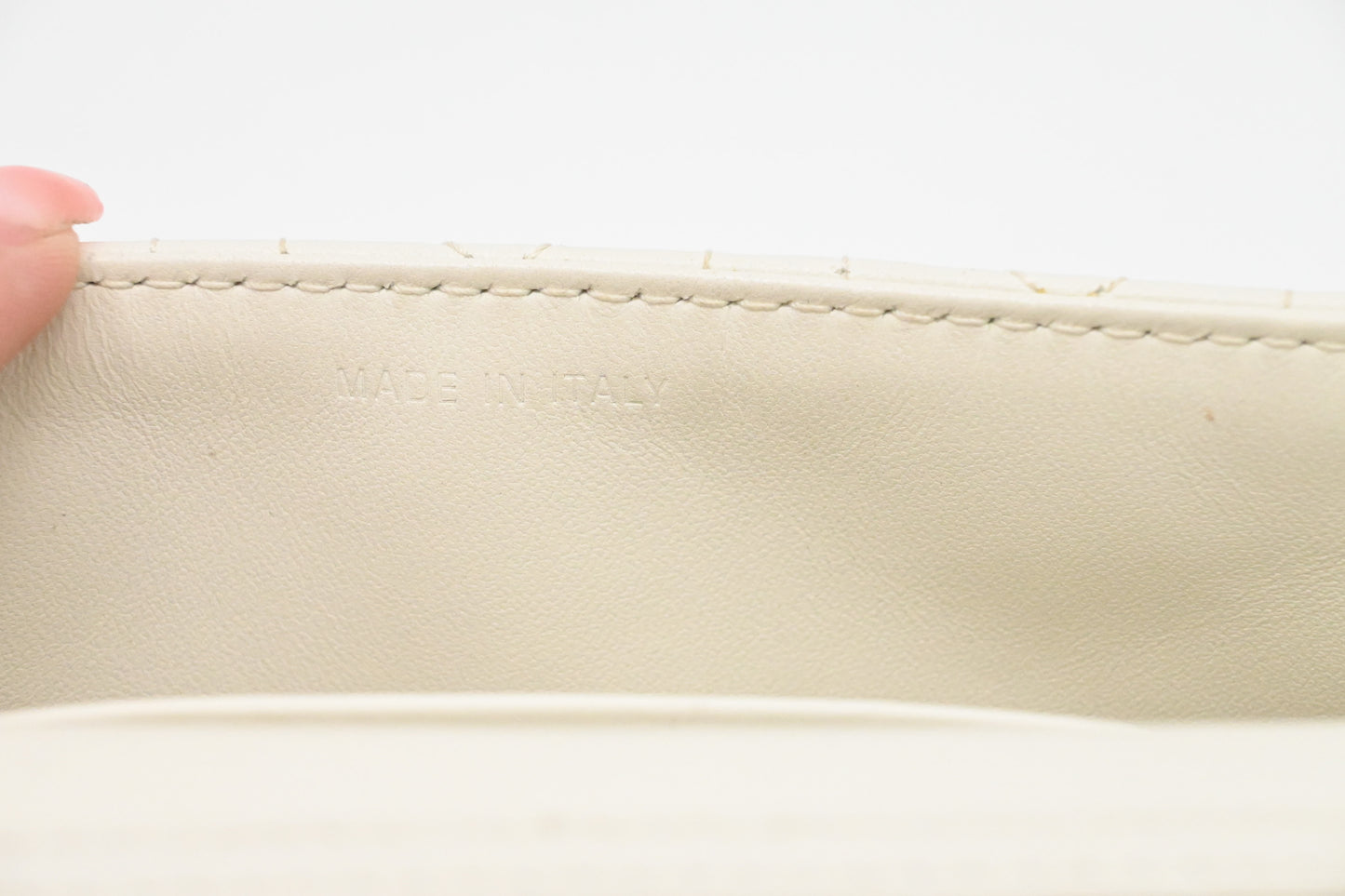 Dior Talk Phone Pouch in White Cannage Leather