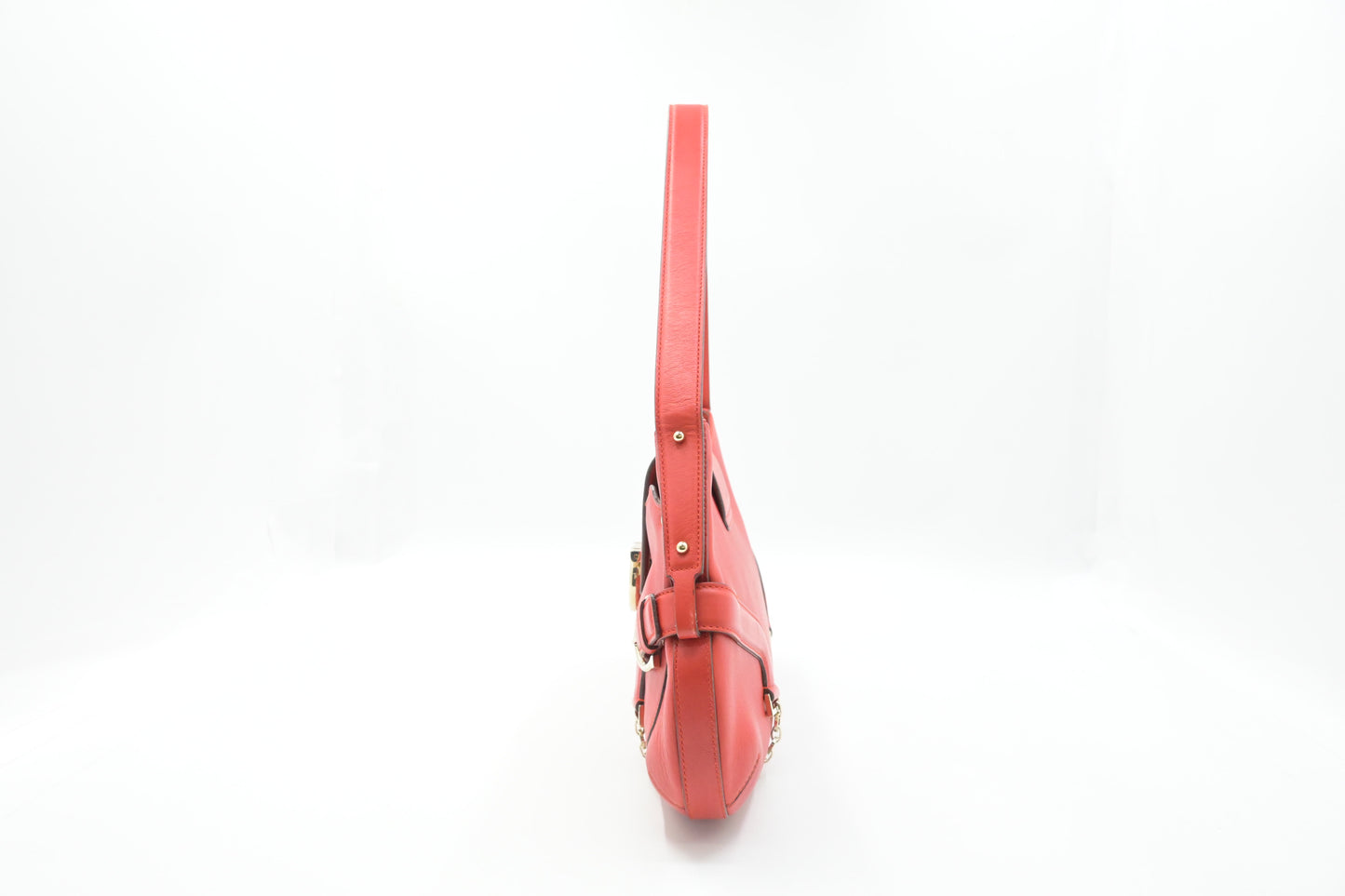 Ferragamo Shoulder Bag in Red Leather