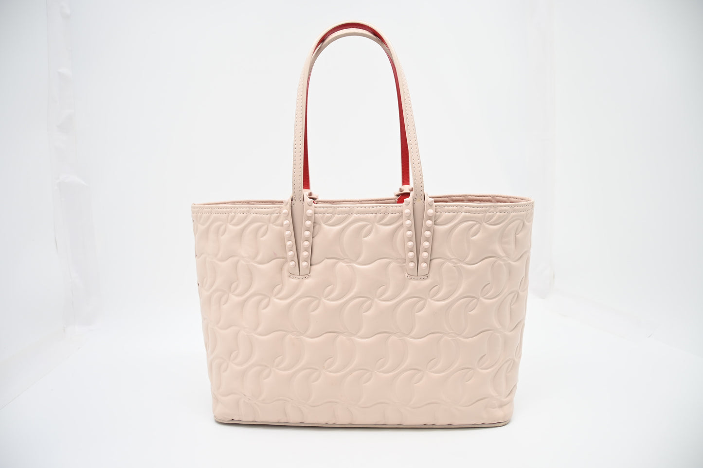 Louboutin Small Cabata in Pink Leather