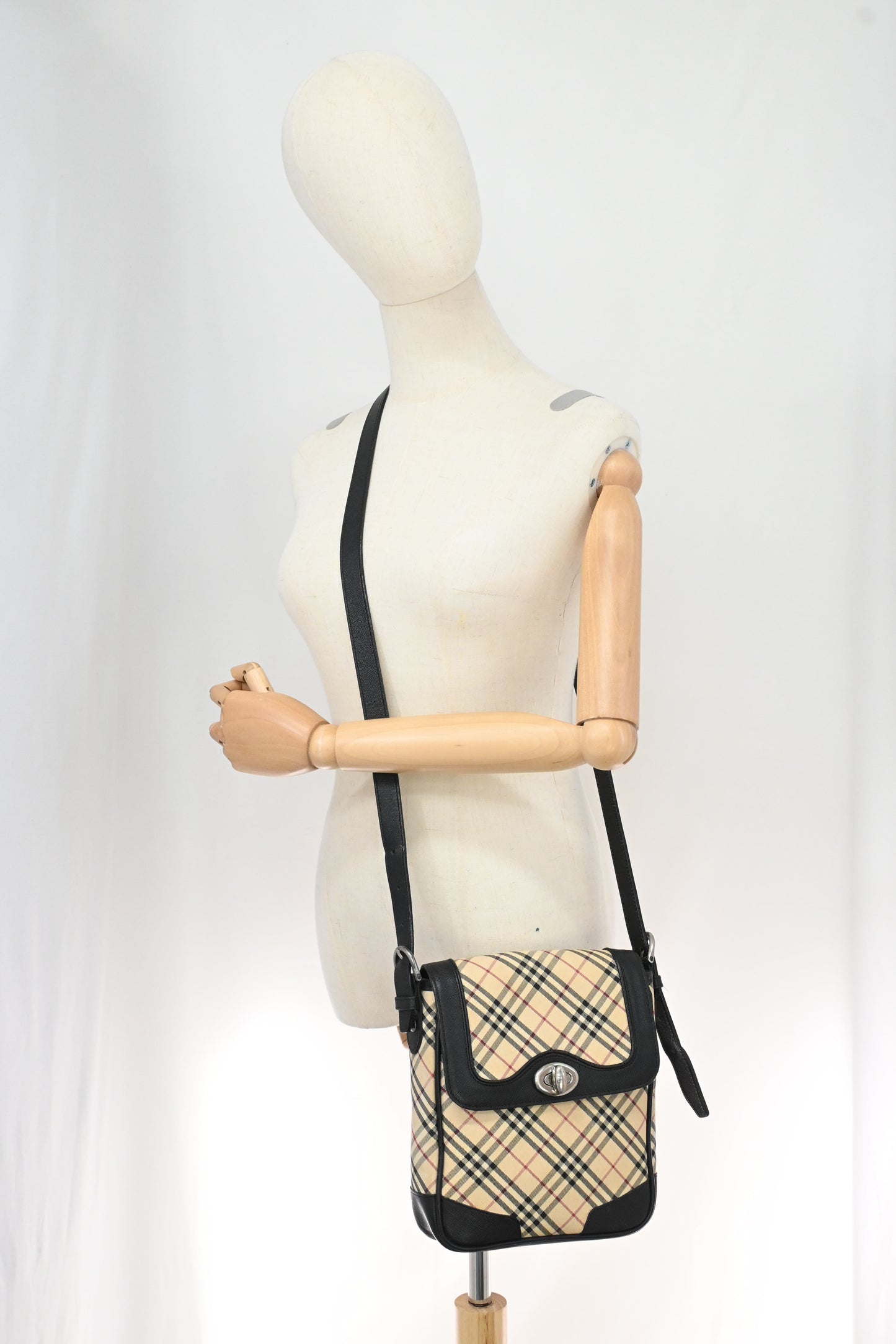 Burberry Crossbody in Check Canvas