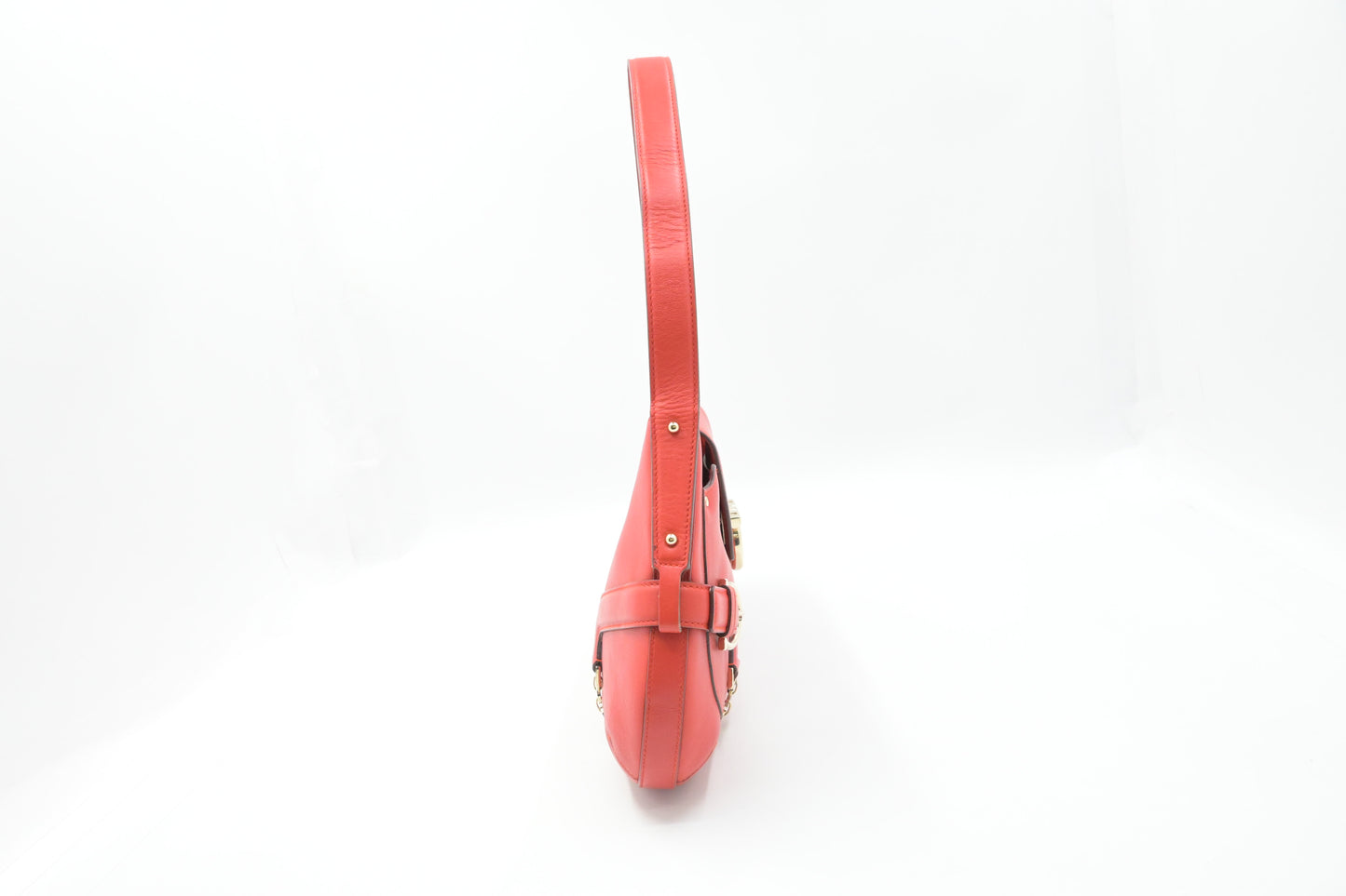 Ferragamo Shoulder Bag in Red Leather