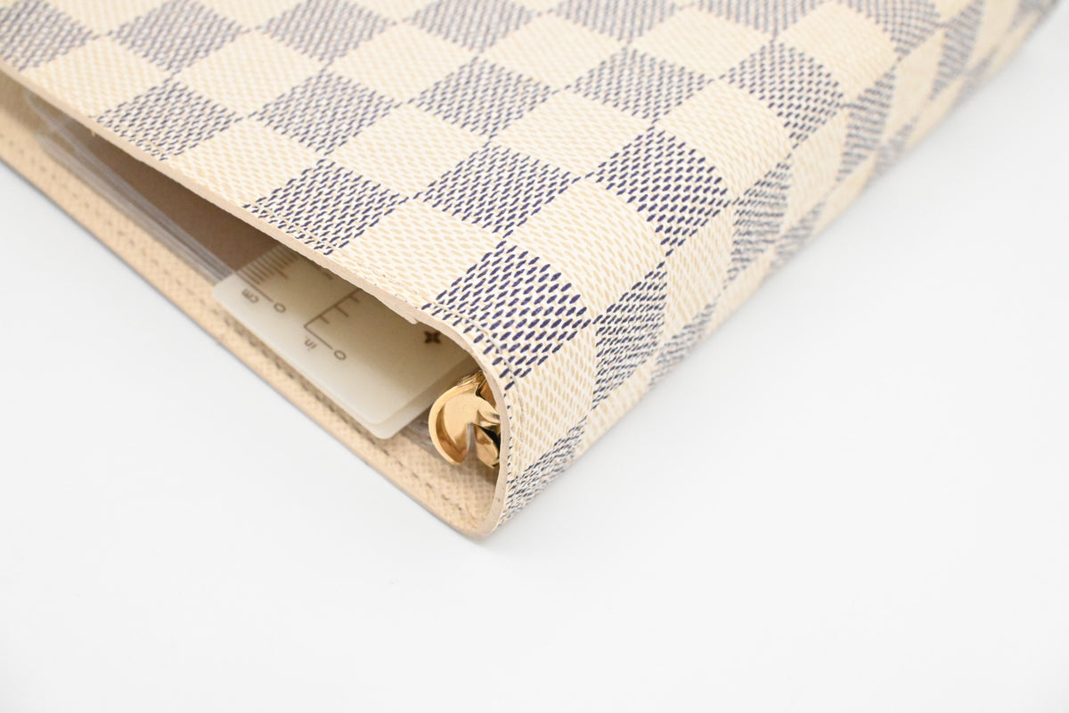 Louis Vuitton Agenda MM in Damier Azur Canvas