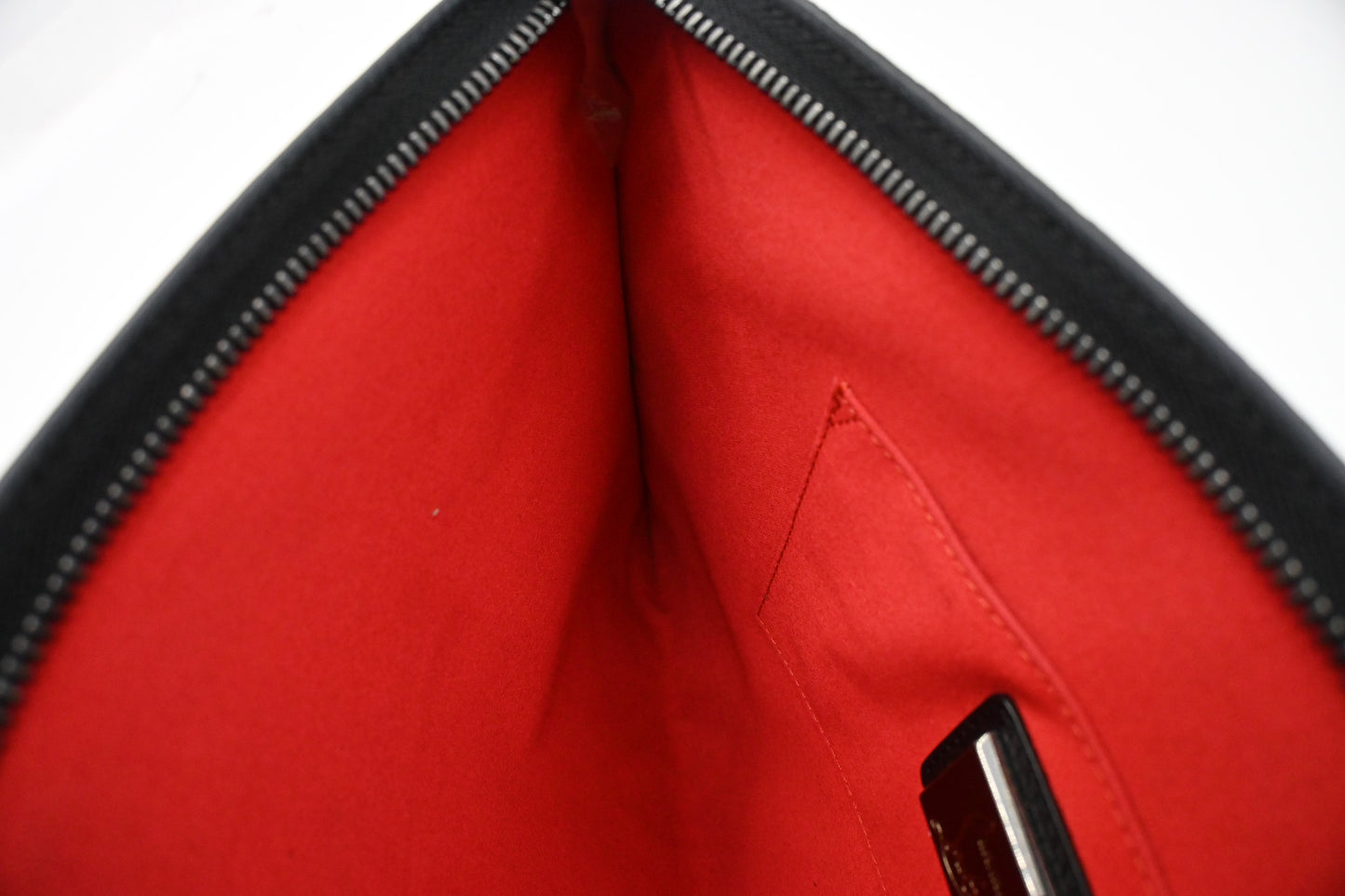 Louboutin Loubiclutch Crossbody in Black Studded Leather