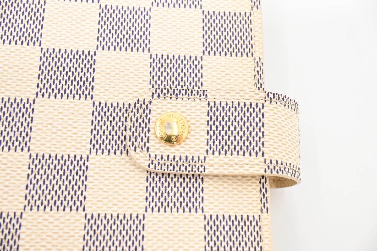 Louis Vuitton Agenda MM in Damier Azur Canvas