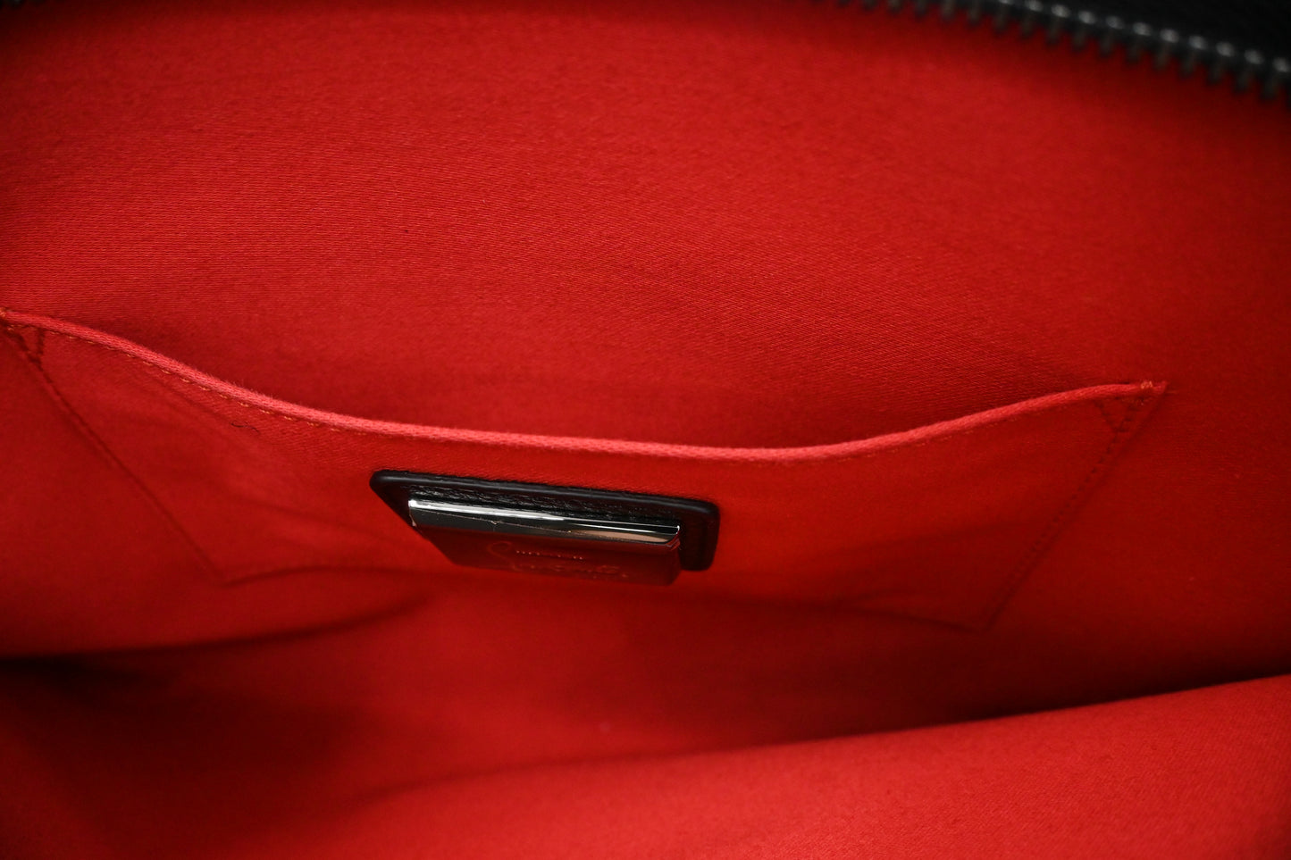 Louboutin Loubiclutch Crossbody in Black Studded Leather