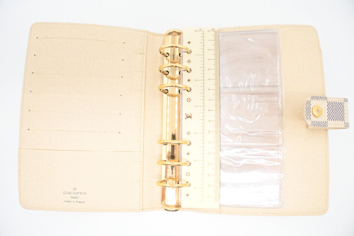 Louis Vuitton Agenda MM in Damier Azur Canvas