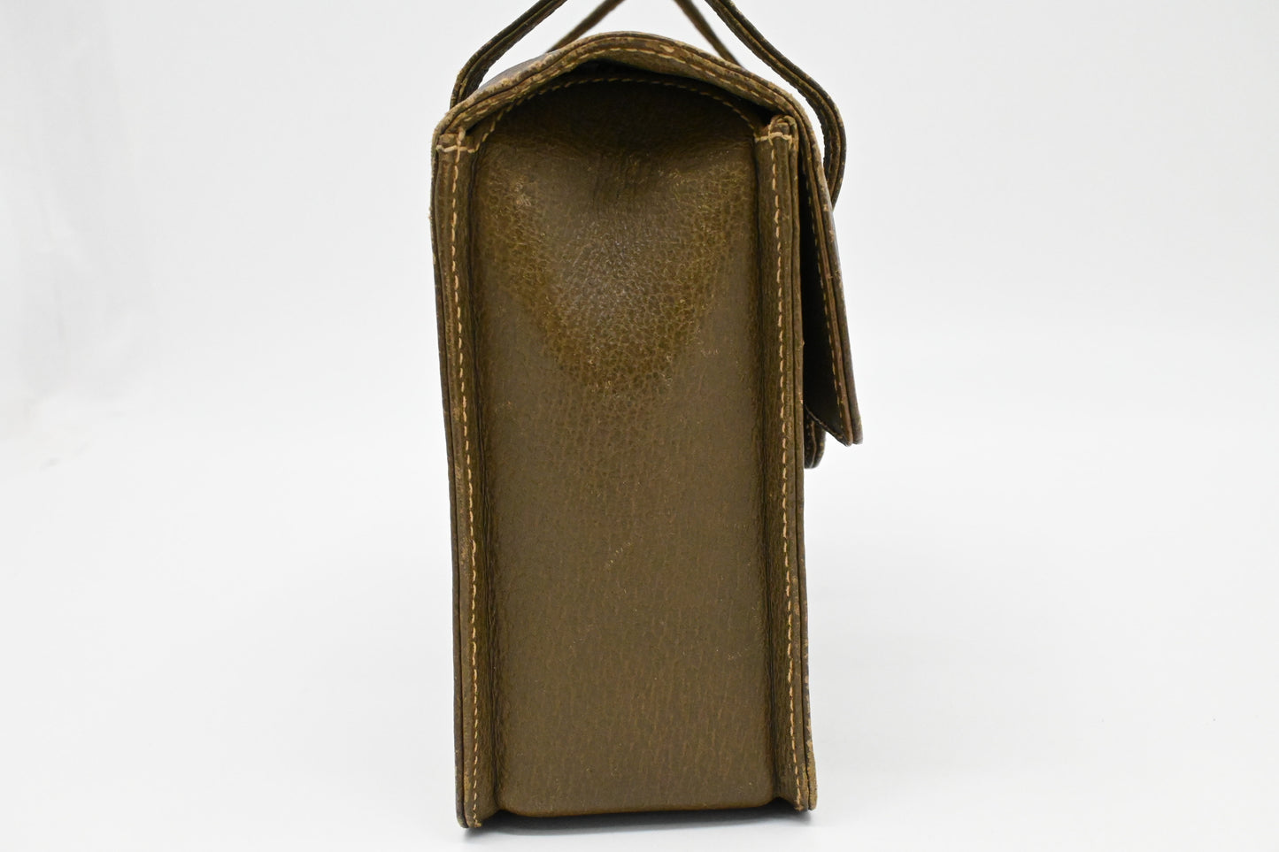 Gucci Bamboo Handbag in Olive Green Leather