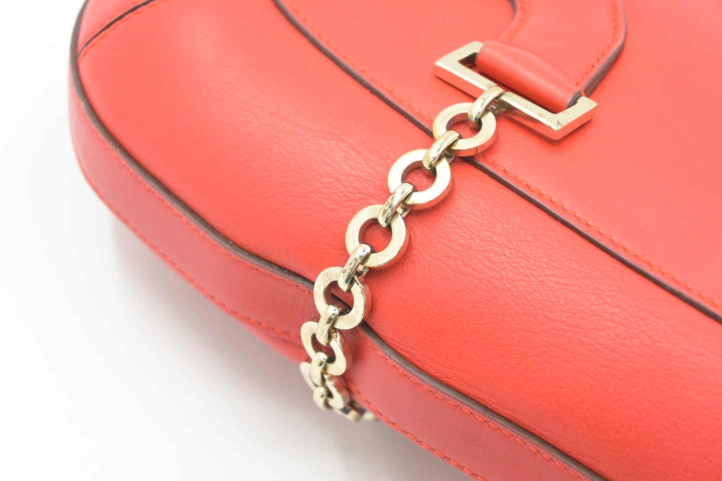 Ferragamo Shoulder Bag in Red Leather