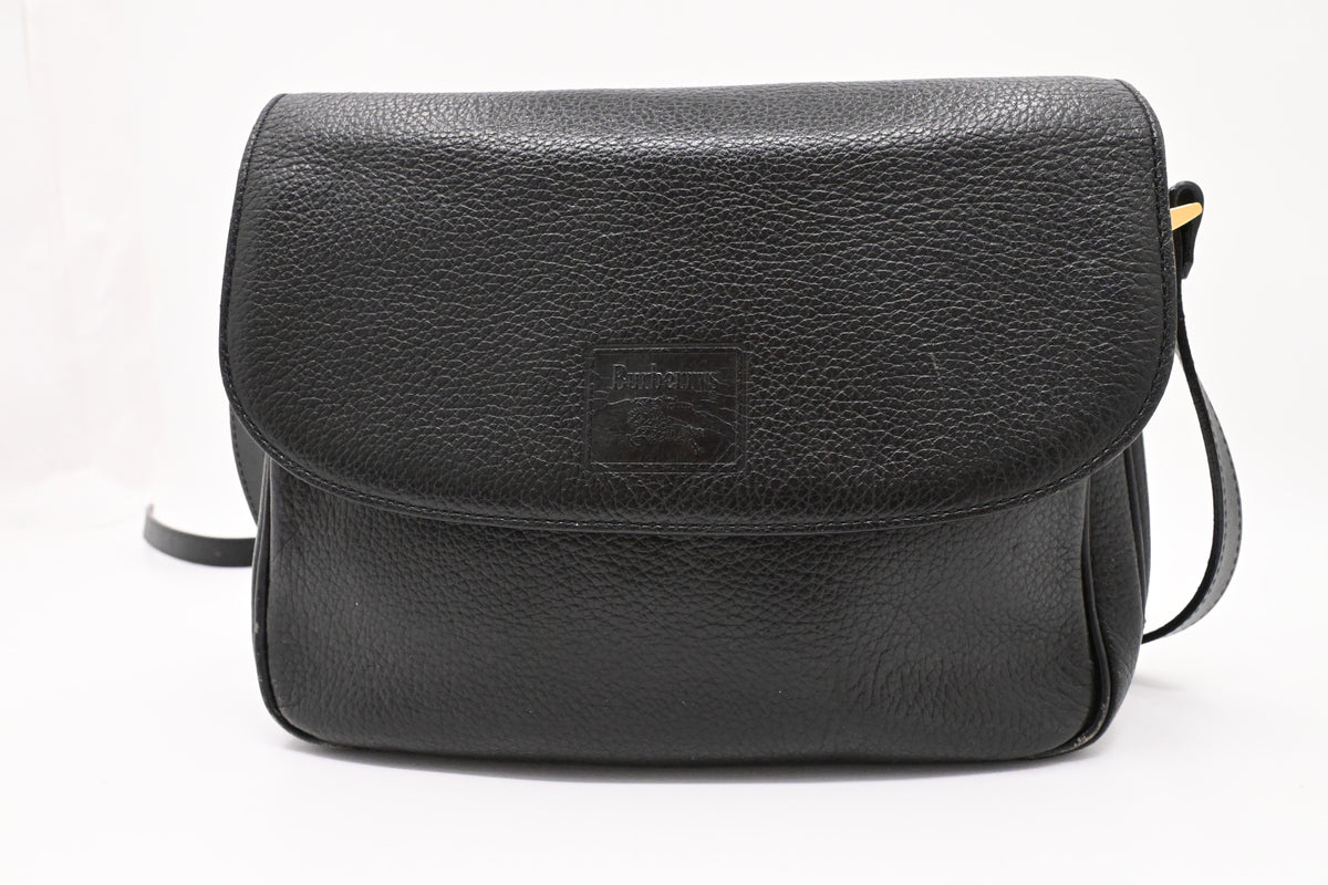 Burberry Crossbody Bag in Black Leather