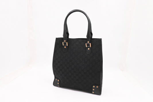 Gucci Tote in Black GG Canvas