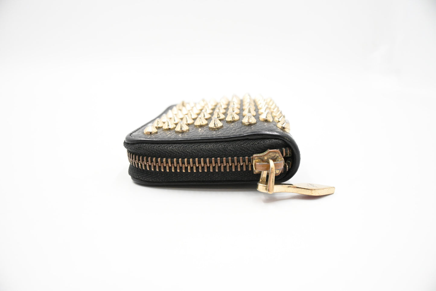 Louboutin Zippy Coin Case in Black Leather