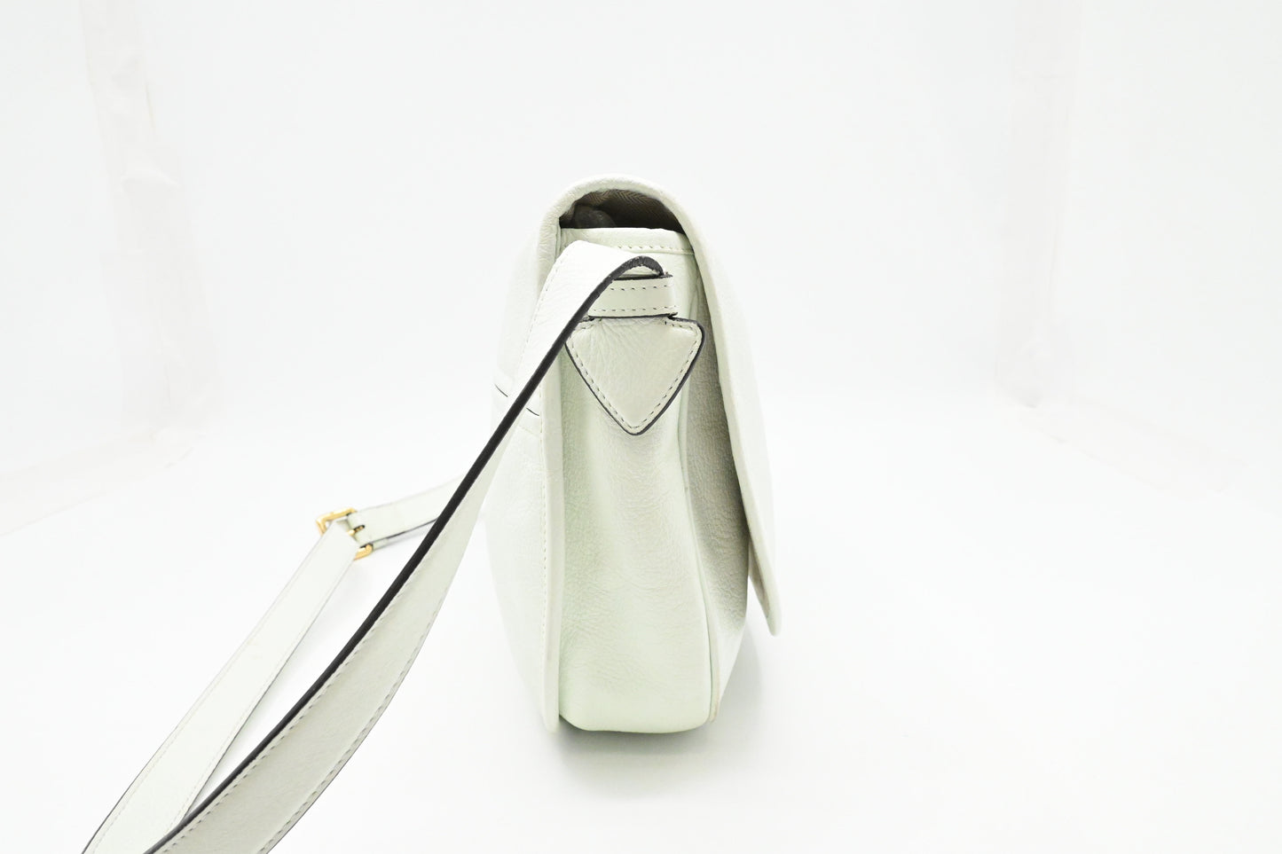 Loewe Heritage Crossbody Bag in White Leather
