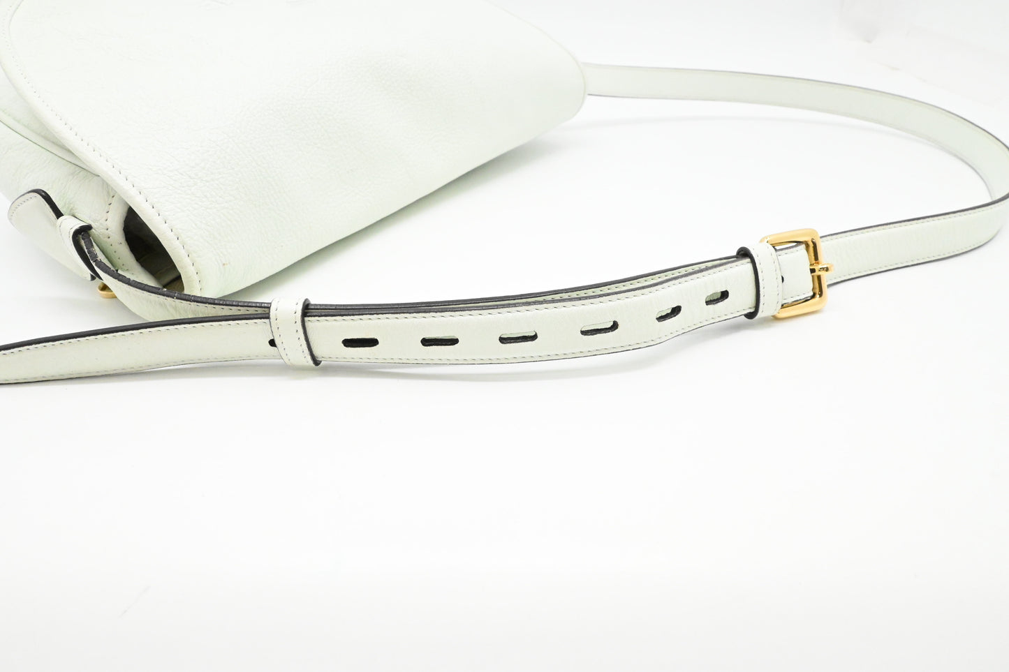 Loewe Heritage Crossbody Bag in White Leather