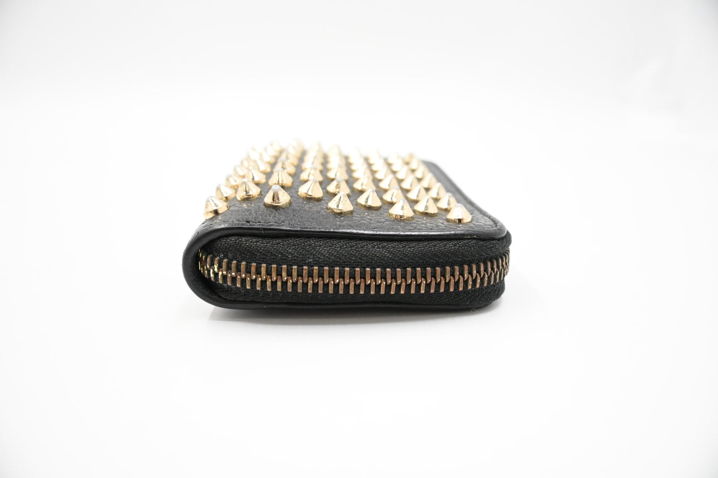 Louboutin Zippy Coin Case in Black Leather