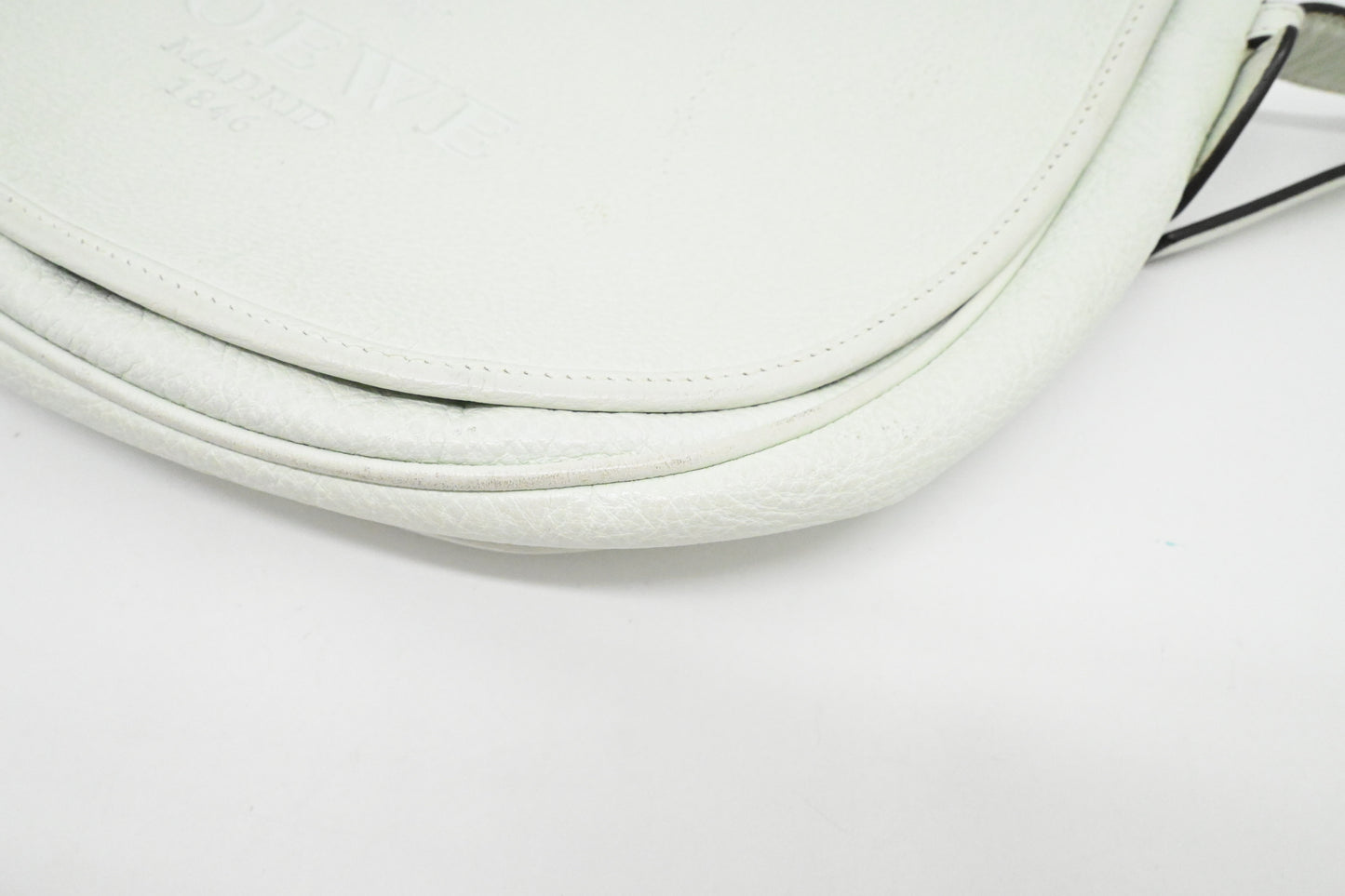 Loewe Heritage Crossbody Bag in White Leather