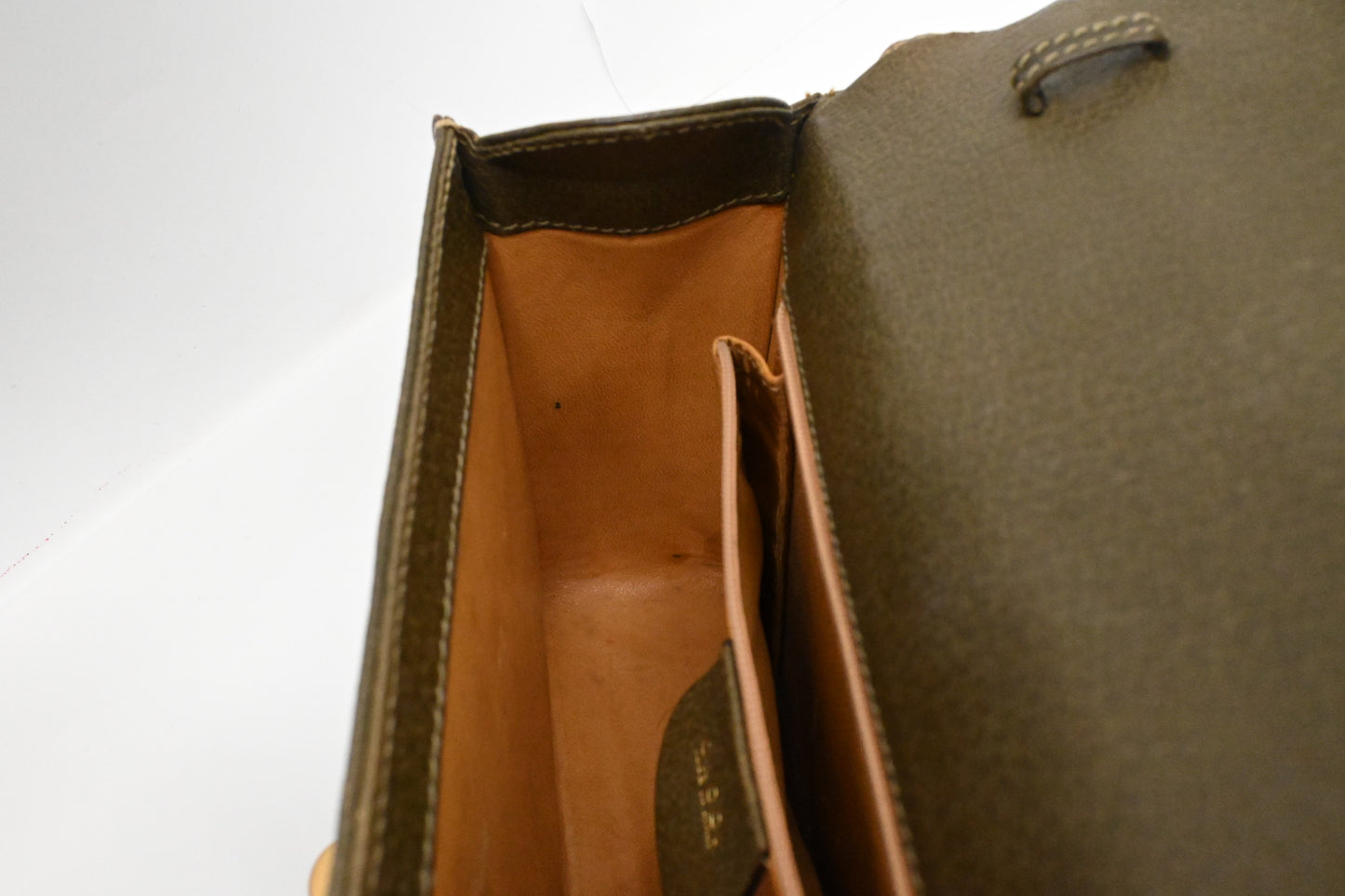 Gucci Bamboo Handbag in Olive Green Leather