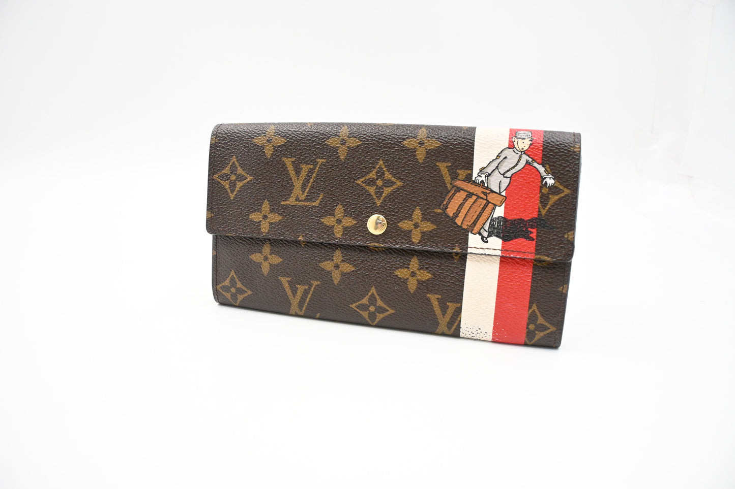 Louis Vuitton Groom Collection Sarah Wallet in Monogram Canvas