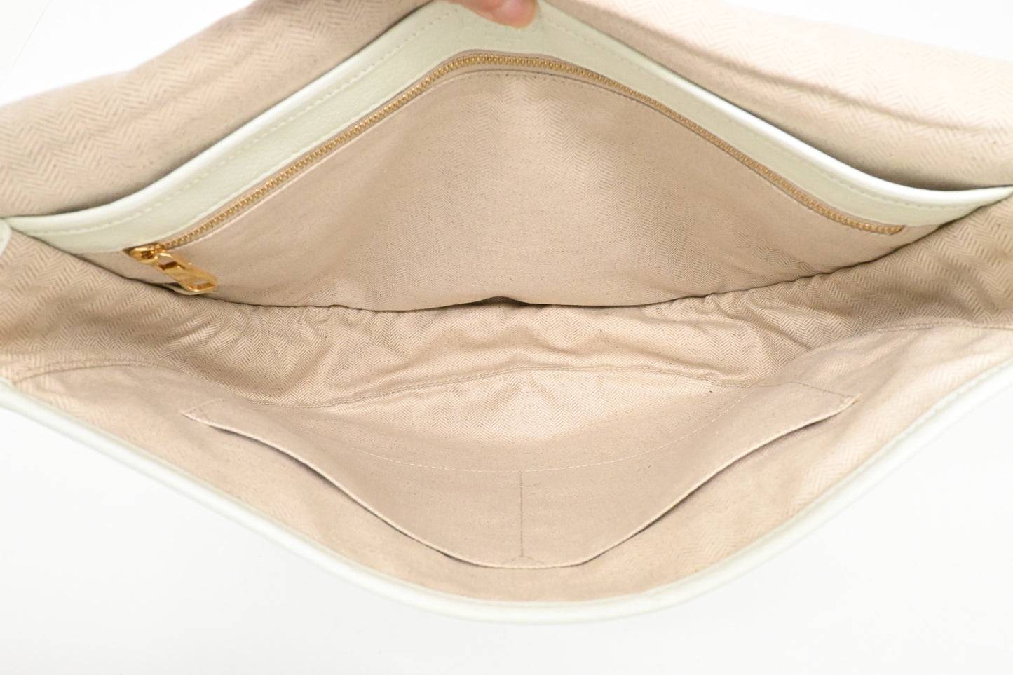 Loewe Heritage Crossbody Bag in White Leather