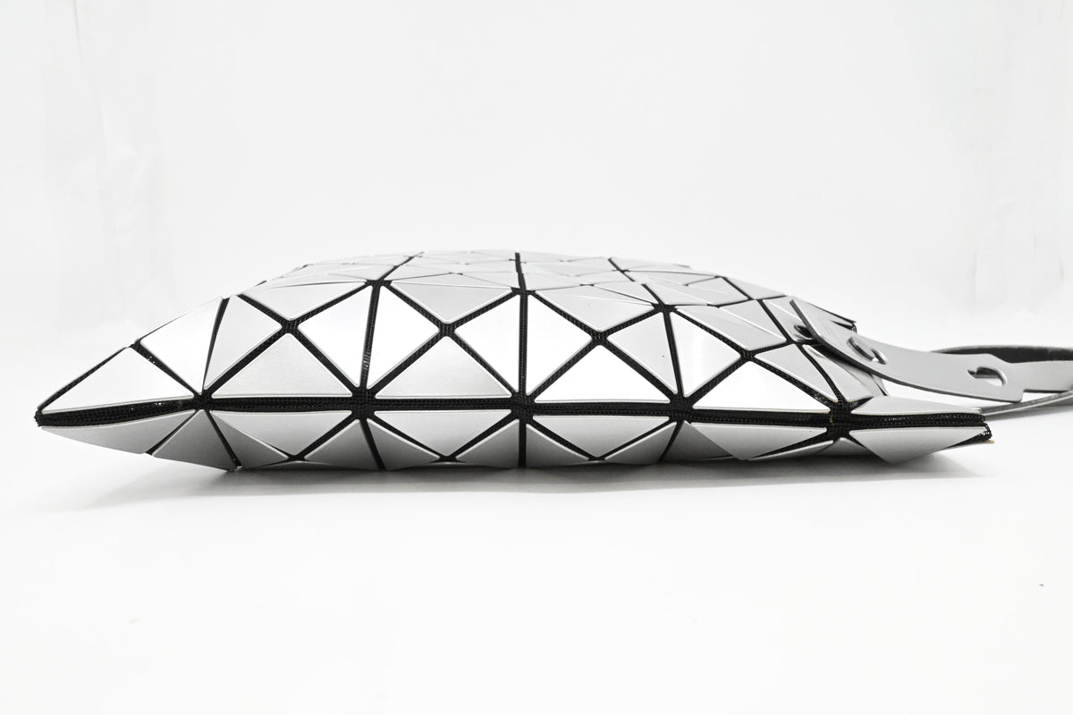 Issey Miyake Medium Bao Bao Tote Bag in Silver Vinyl