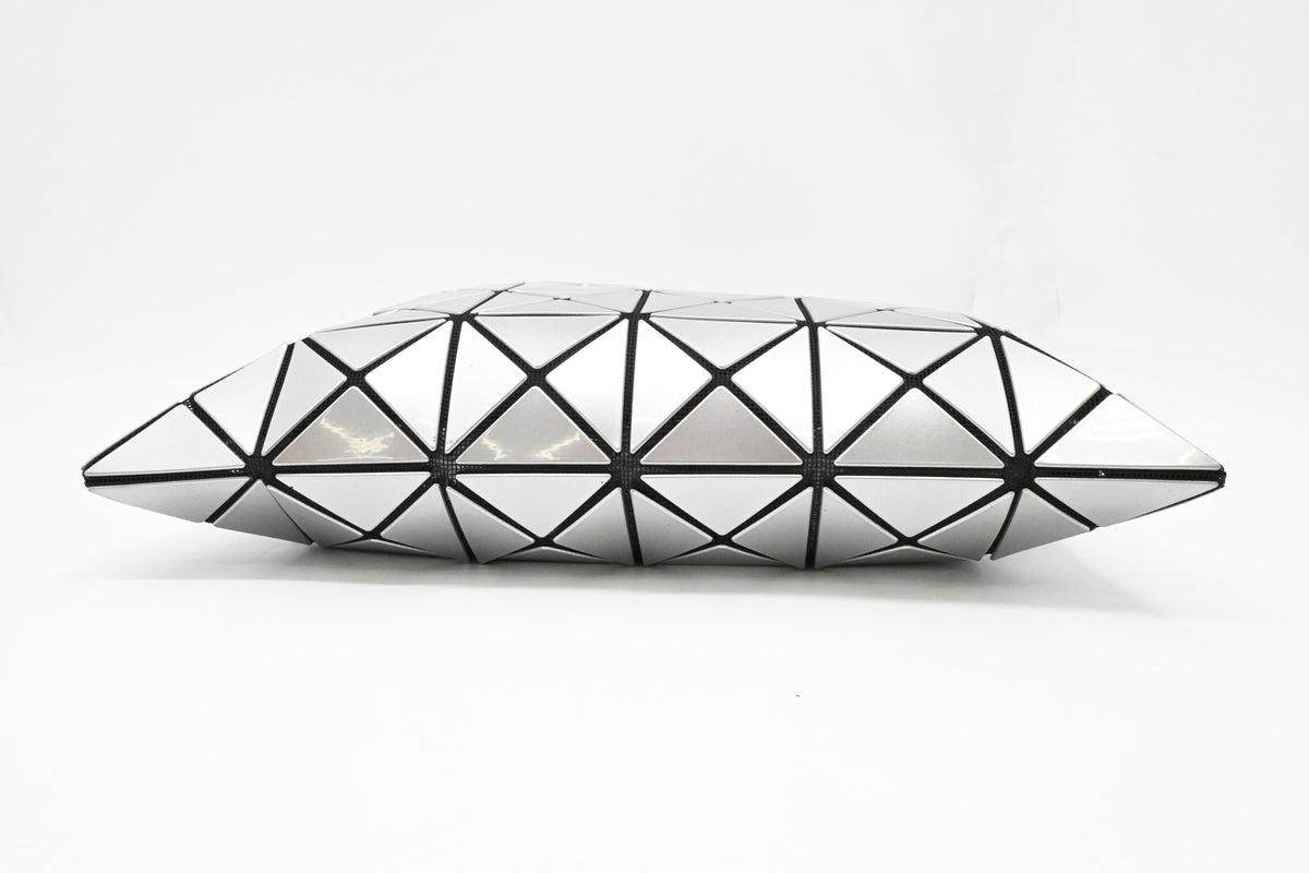 Issey Miyake Medium Bao Bao Tote Bag in Silver Vinyl