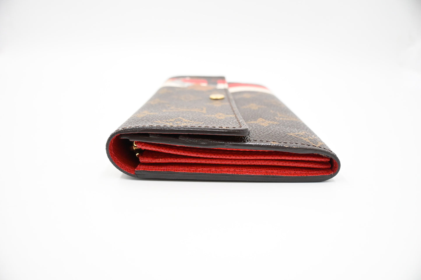 Louis Vuitton Groom Collection Sarah Wallet in Monogram Canvas