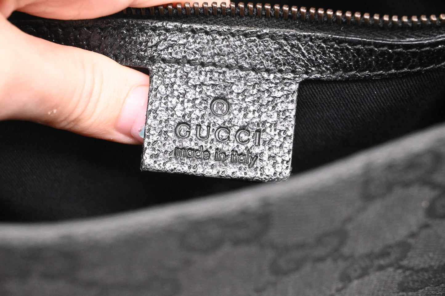 Gucci Tote in Black GG Canvas