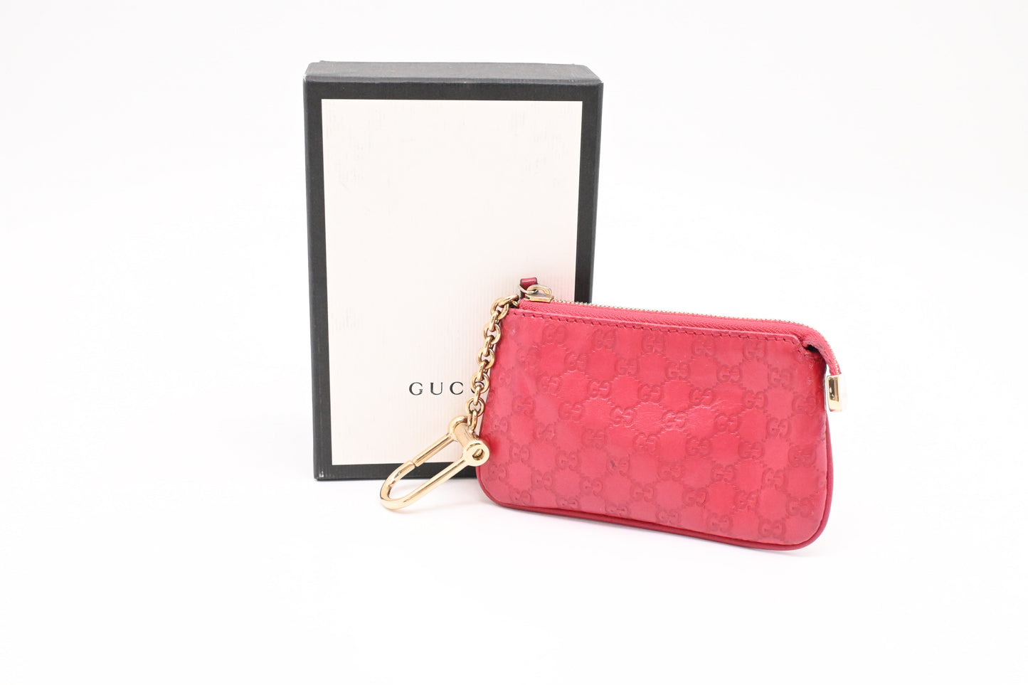 Gucci Key Case in Pink Microguccissima Leather