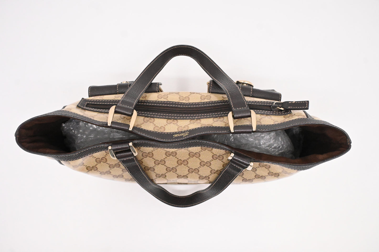 Gucci Tote in Beige Crystal GG Canvas