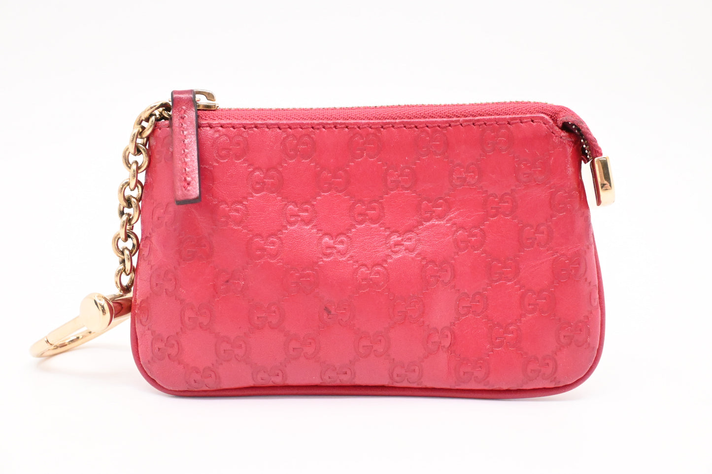 Gucci Key Case in Pink Microguccissima Leather