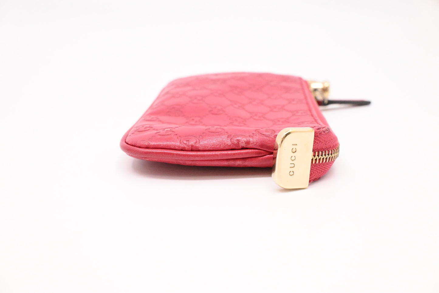Gucci Key Case in Pink Microguccissima Leather
