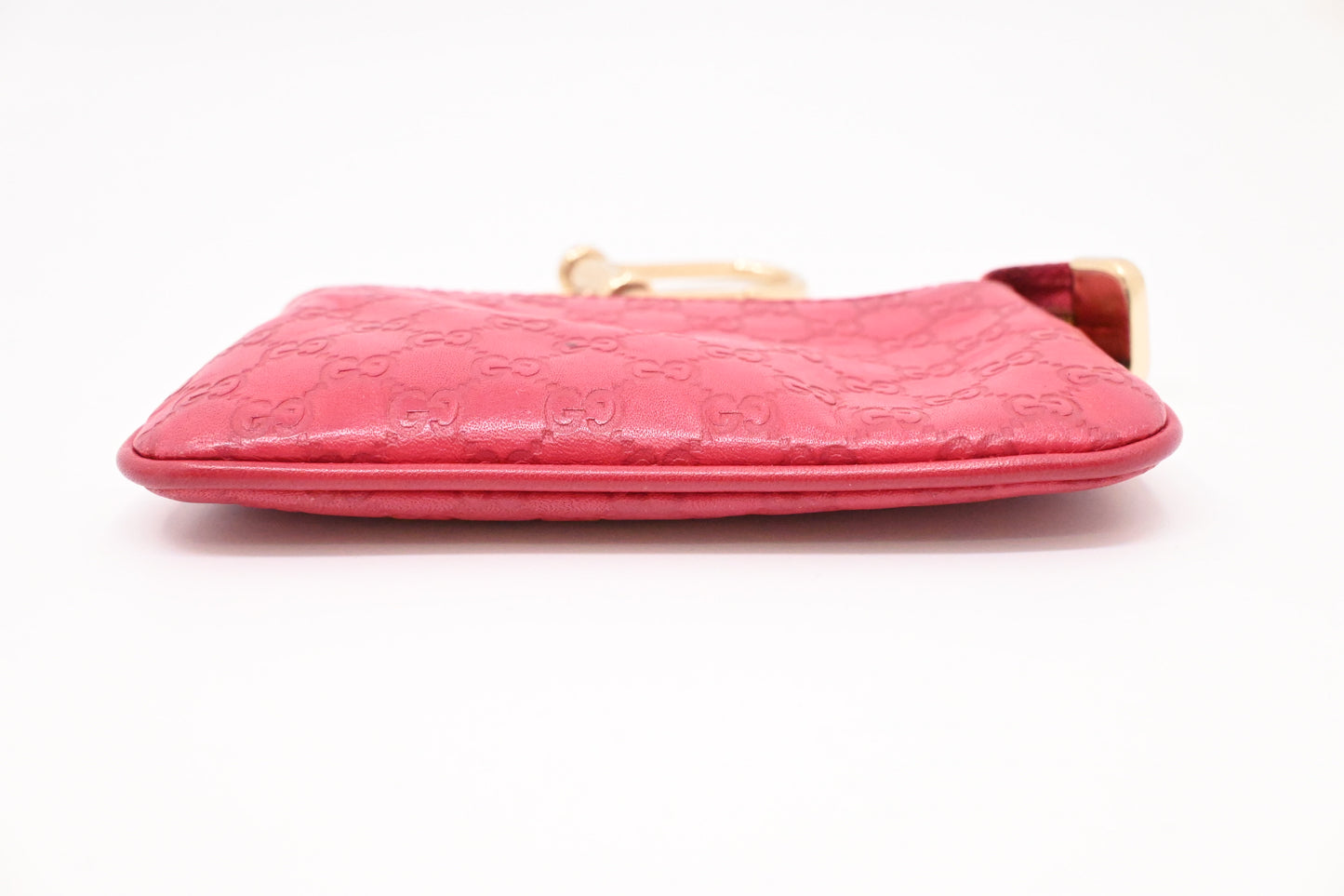 Gucci Key Case in Pink Microguccissima Leather