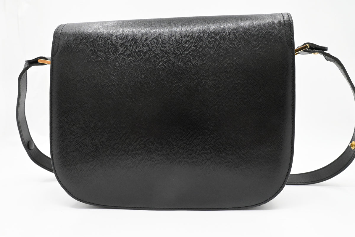 YSL Saint Laurent Shoulder Bag in Black Leather