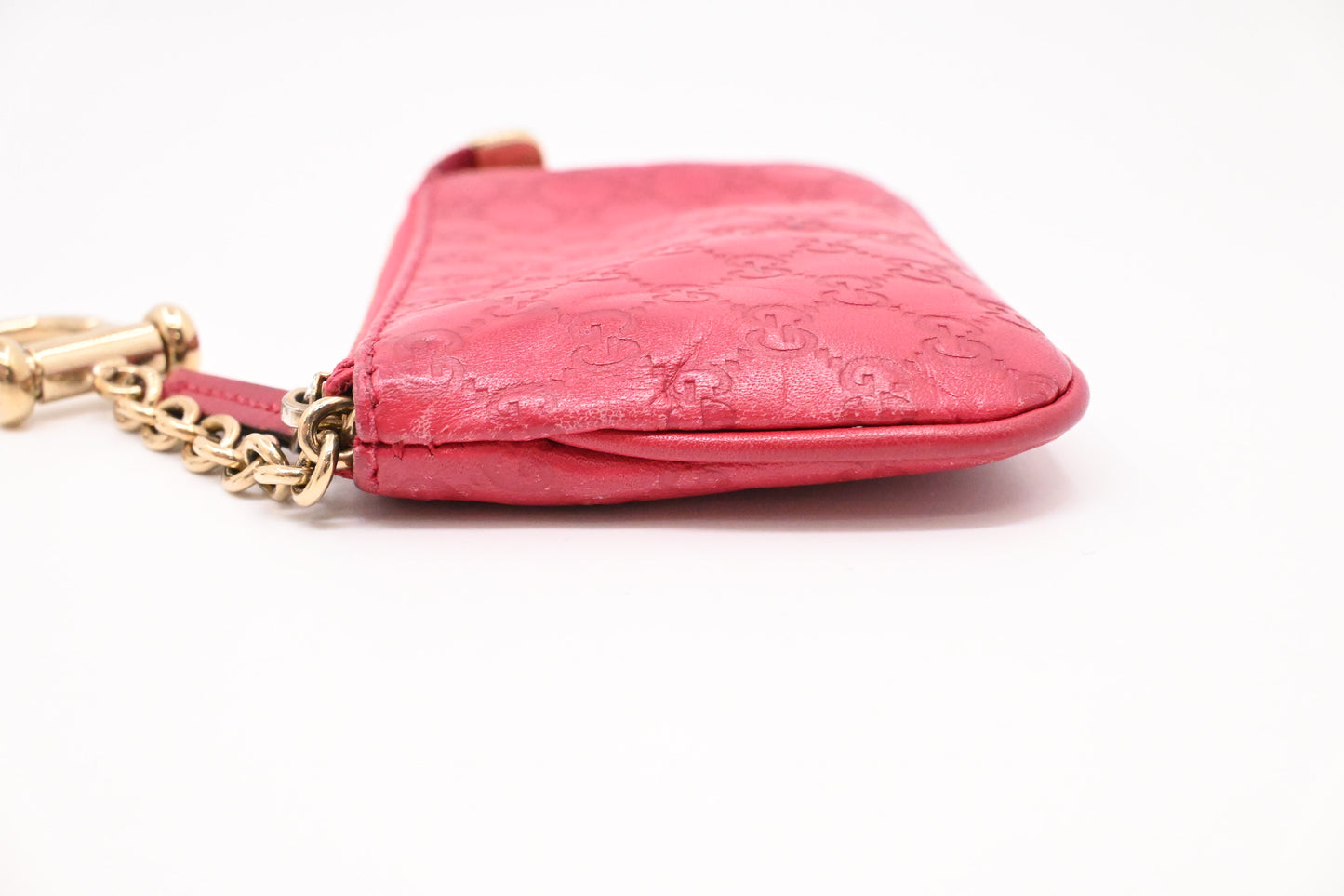 Gucci Key Case in Pink Microguccissima Leather