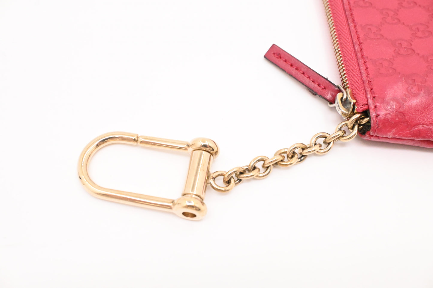 Gucci Key Case in Pink Microguccissima Leather